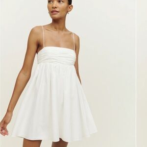 Reformation White Mini Dress